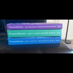 2021 LSAT power score books set of 3, never used.